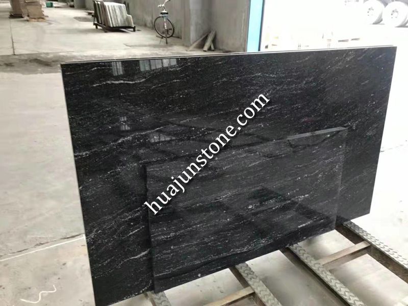 Black Via Lactia Granite Vanity Tops