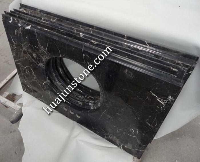 Black White Marble Vanity Tops