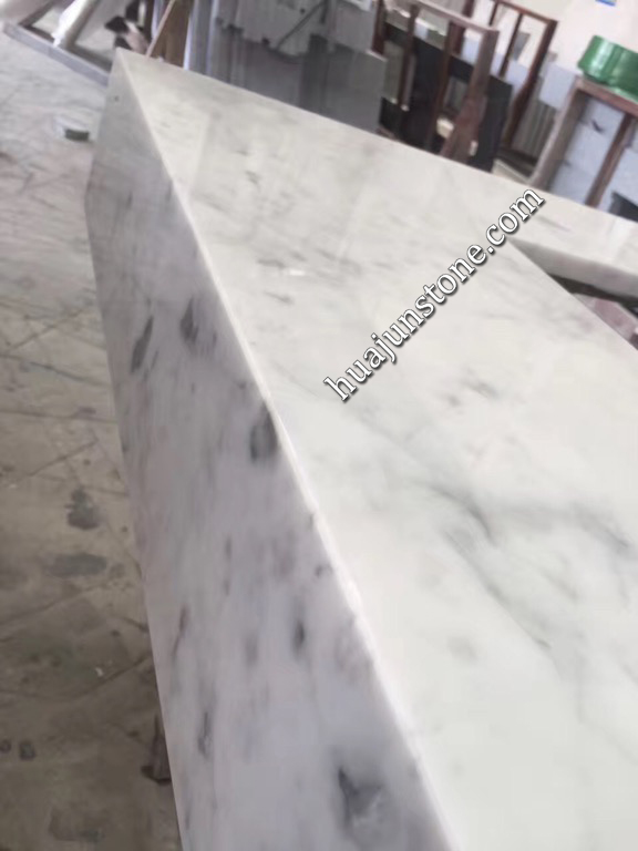 Carrara White Marble Kitchen Countertops