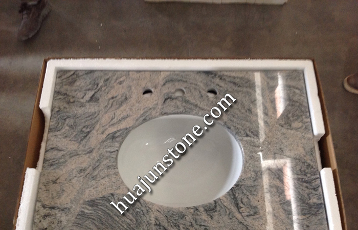 China Juparana Bathroom Vanity Tops