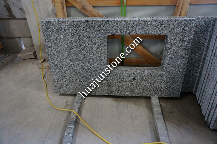 China Light Grey Granite Vanity Tops