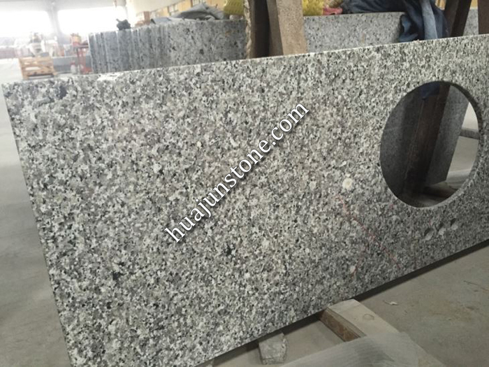 China Light Grey Granite Vanity Tops