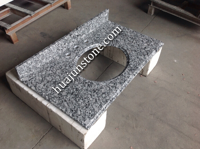 China White Wave Granite Vanity Tops