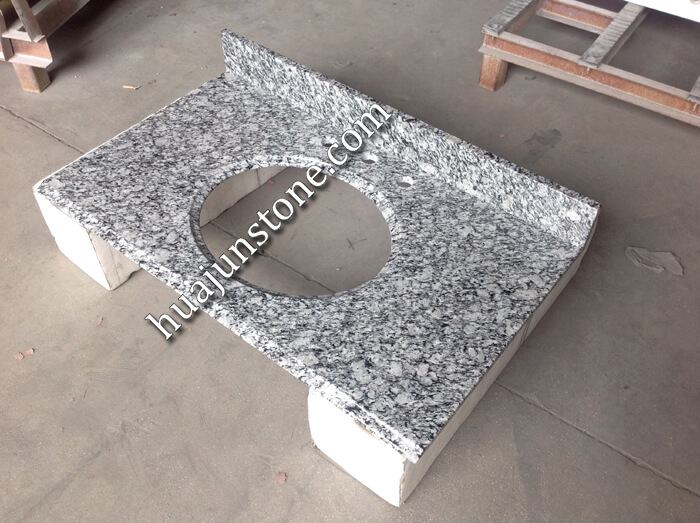 China White Wave Granite Vanity Tops