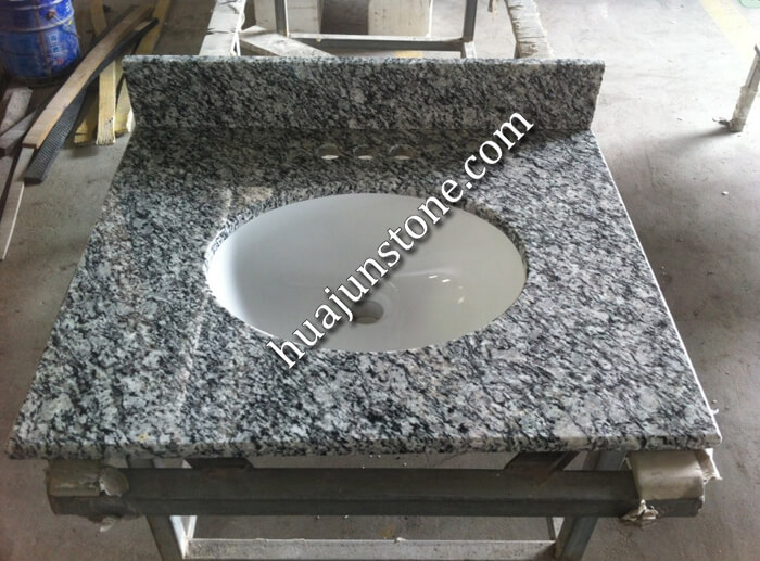 China White Wave Granite Vanity Tops