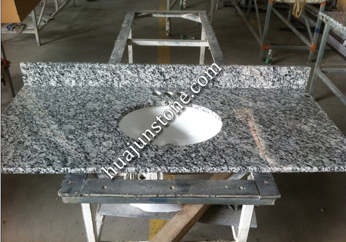 China White Wave Granite Vanity Tops