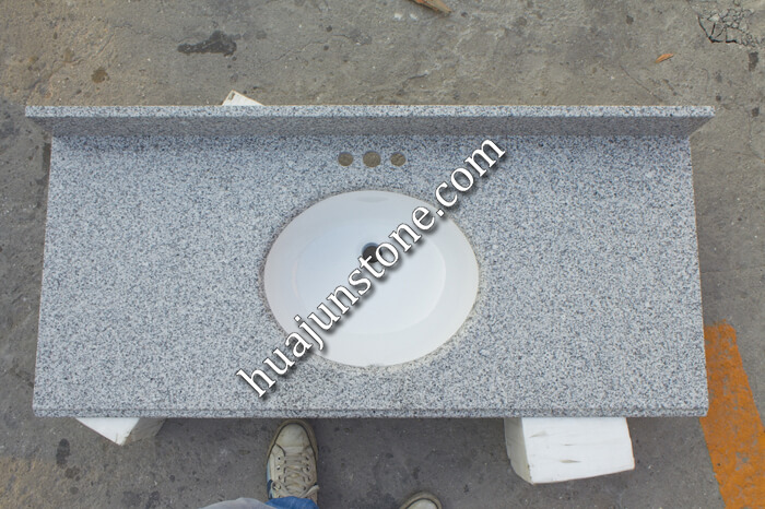 Chinese Luna Pearl Granite Vanity Tops