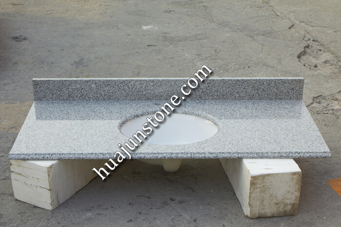 Chinese Luna Pearl Granite Vanity Tops