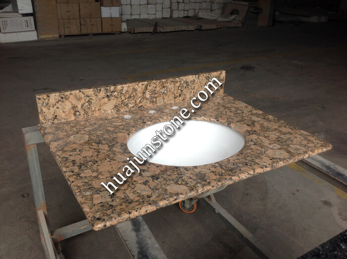 Giallo Fiorito Bathroom Vanity Tops