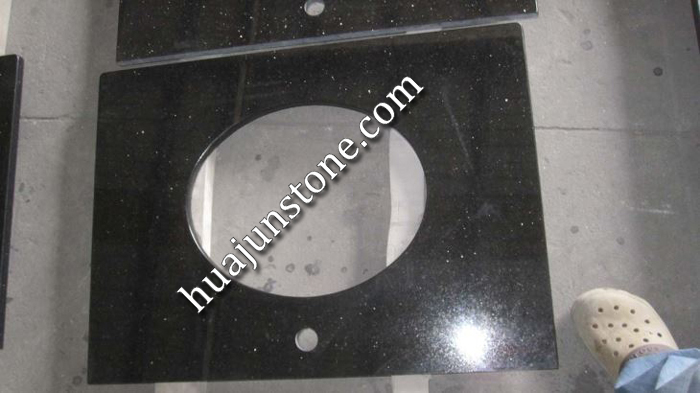 Indian Black Galaxy Bathroom Vanity Tops