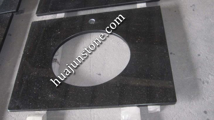 Indian Black Galaxy Bathroom Vanity Tops