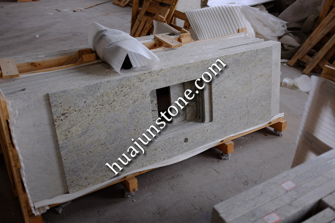 Indian Kashmir White Bathroom Vanity Tops