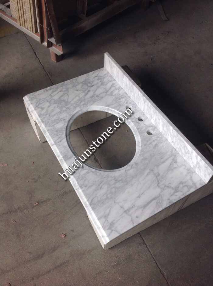 Italy White Carrara Vanity Tops