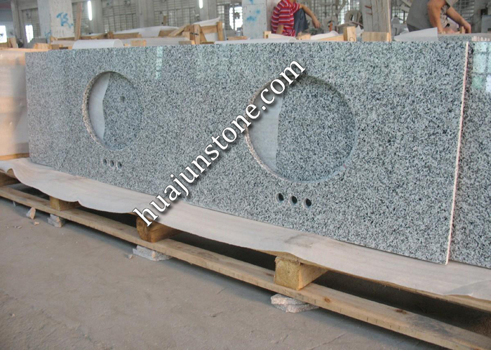 Light Grey Granite Kitchen Countertops