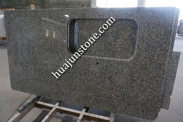 Light Grey Granite Kitchen Countertops