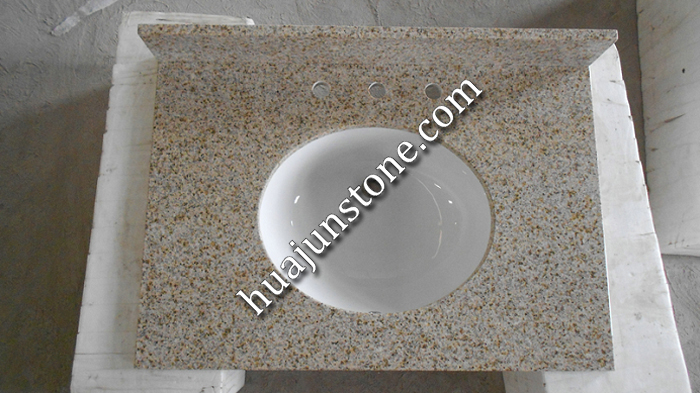 New Desert Gold Granite Vanity Tops