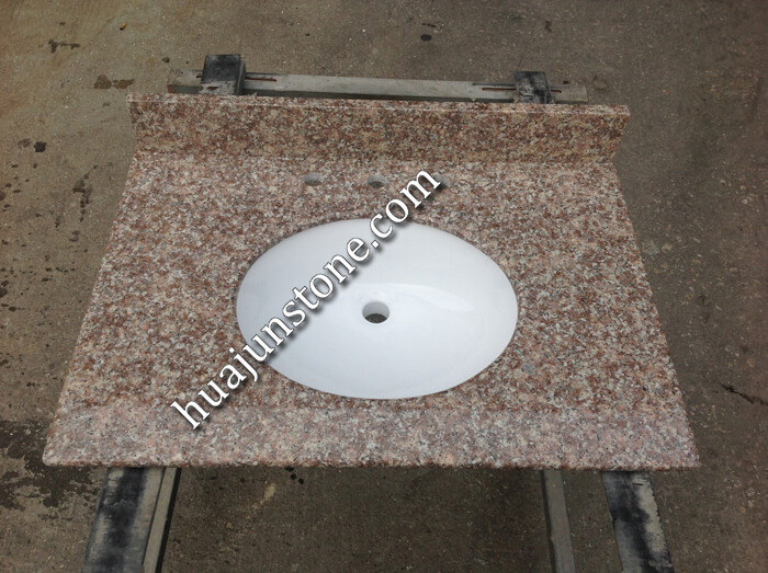 Peach Red Granite Vanity Tops