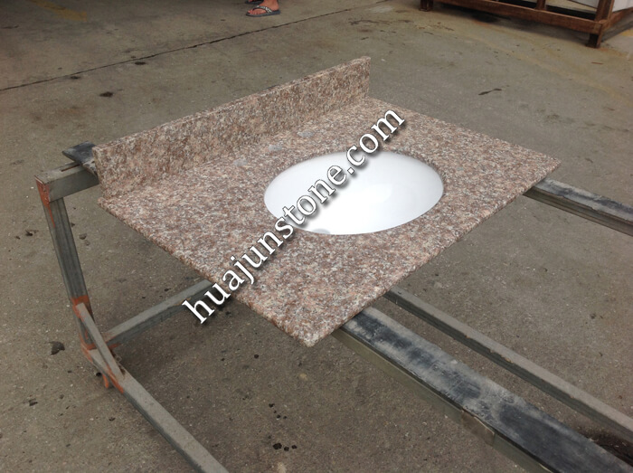 Peach Red Granite Vanity Tops