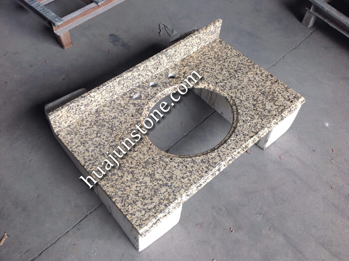 Rose Yellow Granite Vanity Tops