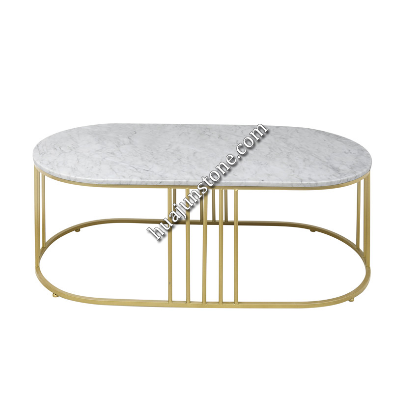 Carrara White Oval Table Tops