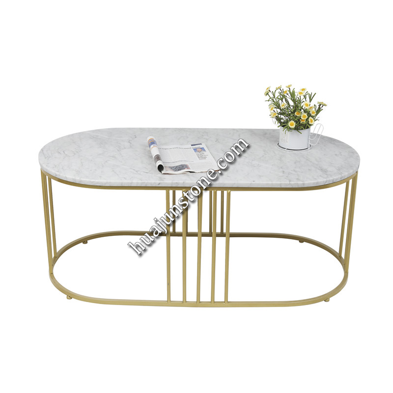Carrara White Oval Table Tops